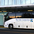 Motorcoach at Anchorage convention center. 