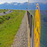 Alaska Railroad at Potters Marsh just south of Anchorage.