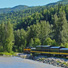 The Wilderness Express on the Denali Star route along the Susitna River. 